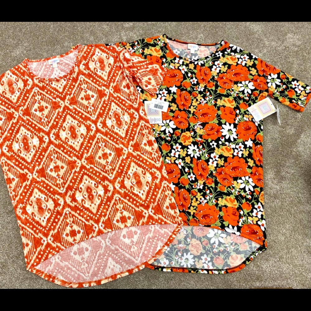 NWT Set of Two Lularoe Irma Shirts